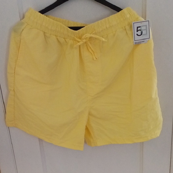 Yellow Drawstring Shorts - Picture 1 of 4